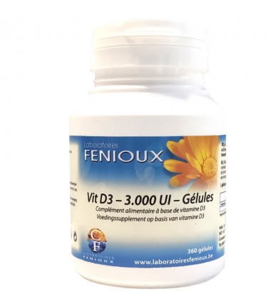 VITAMINE D3 3000UI - 360 Softgélules