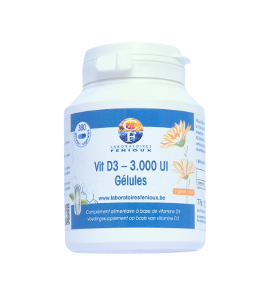 VITAMINE D3 3000UI - 360 Softgélules