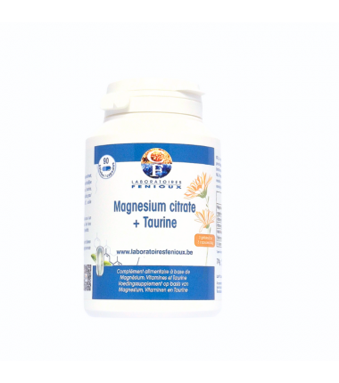 MAGNESIUM CITRATE + TAURINE 90 gélules