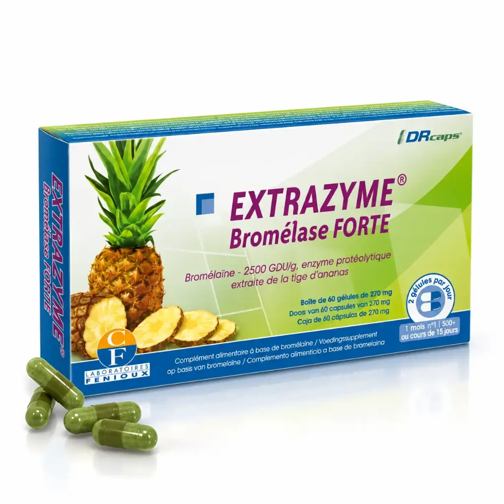 EXTRAZYME® BROMELASE FORTE - 60 gélules
