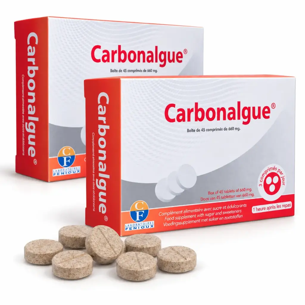 CARBONALGUE - 2 x 45 comprimés