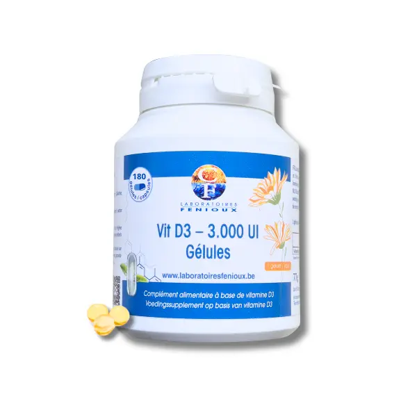 VITAMINE D3 3000UI - 180 Softgélules