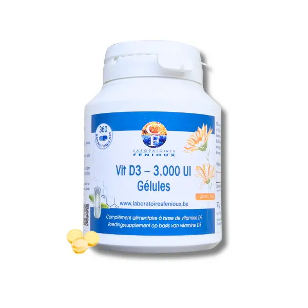 VITAMINE D3 3000UI - 360 Softgelckapsul