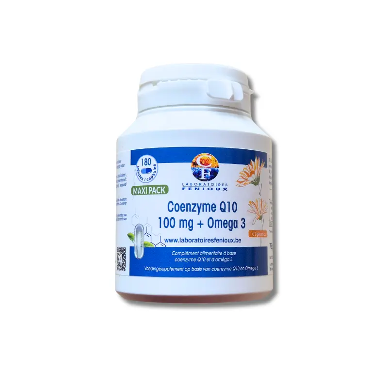 COENZYME Q10 100mg - OMEGA 3 - 180 gélules