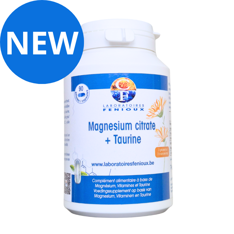 MAGNESIUM CITRATE + TAURINE - 90 gélules
