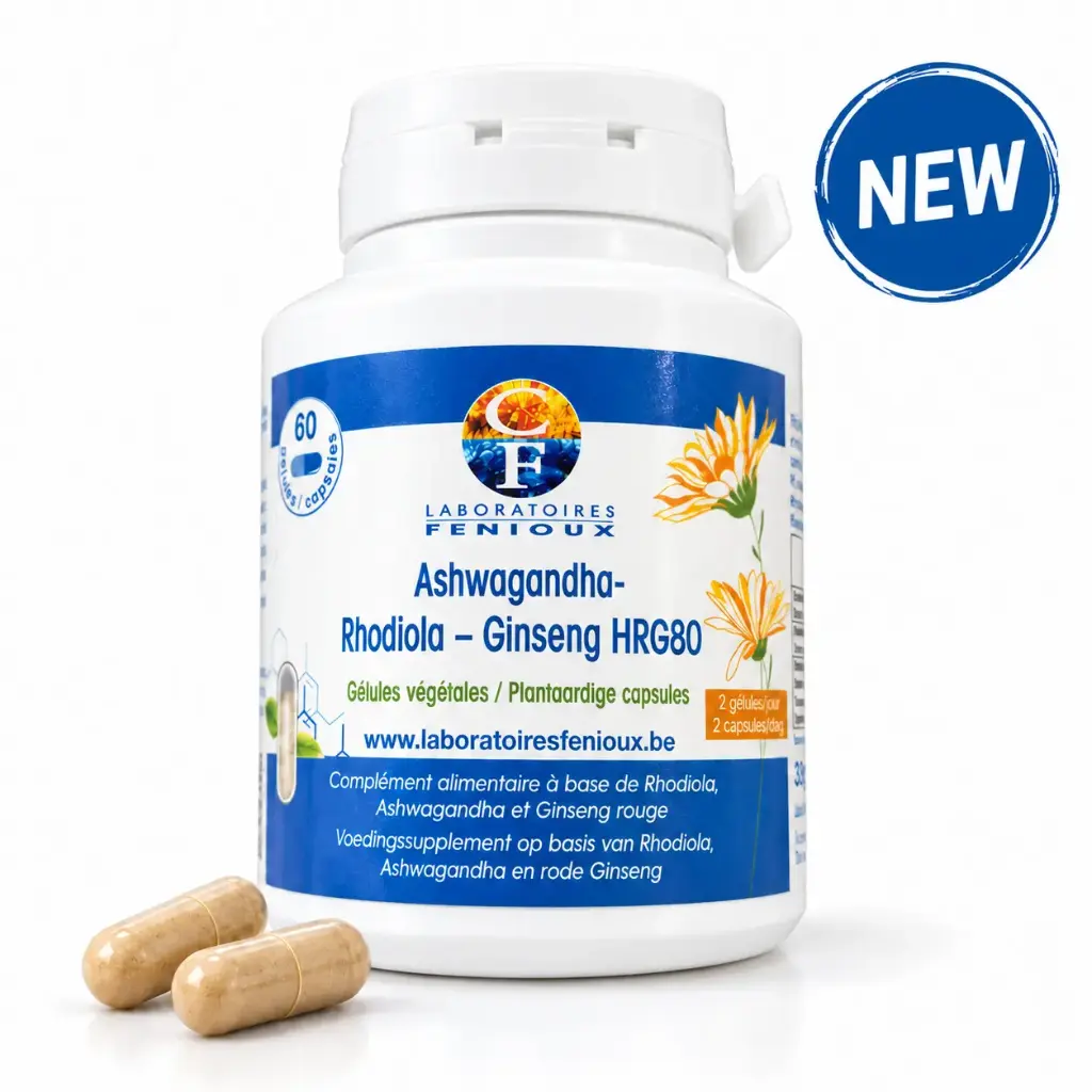 Ashwagandha - Rhodiola - Ginseng HRG80 - 60 gélules