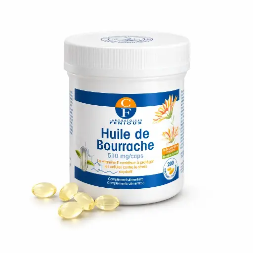 [C101] HUILE DE BOURRACHE - 200 gélules