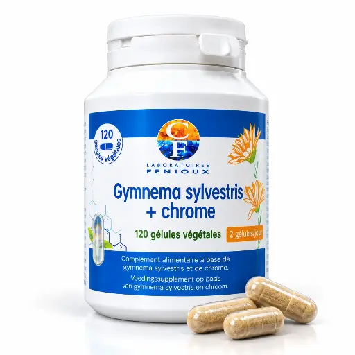 [D151] GYMNEMA SYLVESTRIS + CHROME - 120 gélules