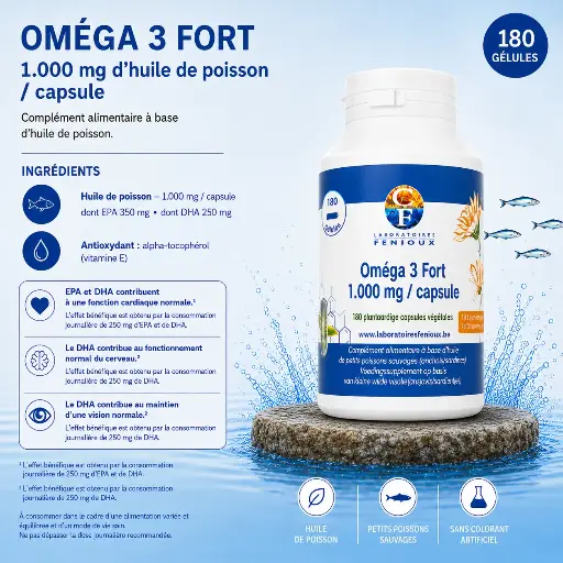[D708] OMEGA 3 1000mg - 180 capsules
