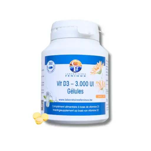 [G749] VITAMINE D3 3000UI - 360 Softgelcapsules