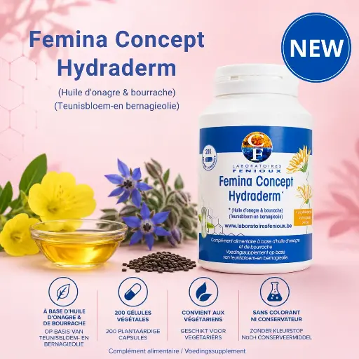 [G813] FEMINA CONCEPT - HYDRADERM - 200 gélules
