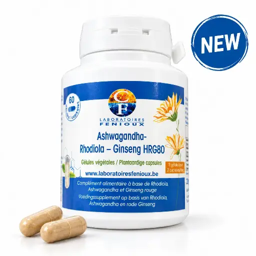[G811] ASHWAGANDHA-RHODIOLA-GINSENG HRG80 - 60 gélules